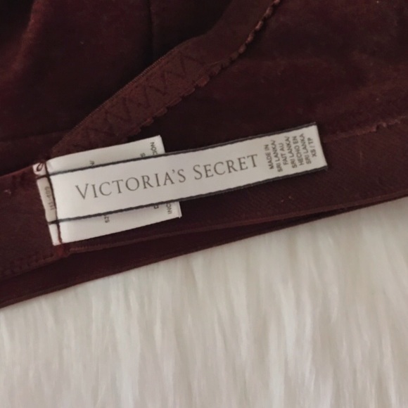 VS Strappy Triangle Racerback Bralette Bra XS Heather Wine - Picture 5 of 7